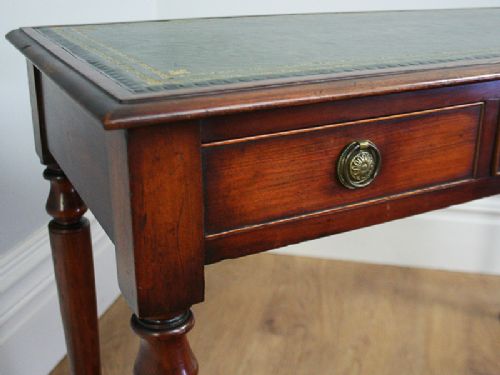 fig 6. Victorian Mahogany 3½ft Leather Writing Table (Circa 1890)