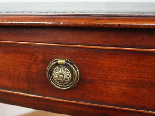 fig 7. Victorian Mahogany 3½ft Leather Writing Table (Circa 1890)