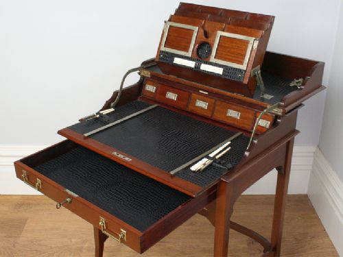 fig 4. Colonial Best Metamorphic Mahogany Military Writing Table
