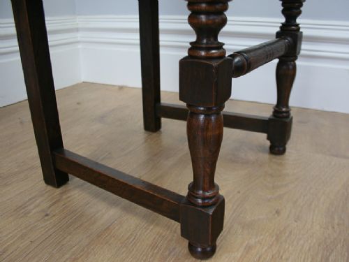 fig 8. Set of 12 French Oak Bulls Eye Provincial Dining Chairs