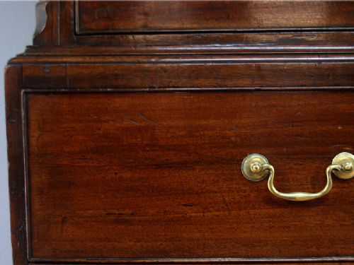 fig 6. English George III Mahogany Chippendale Influenced Chest on Chest (Circa 1780)