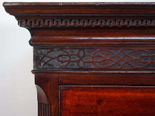 fig 4. English George III Mahogany Chippendale Influenced Chest on Chest (Circa 1780)