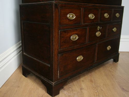 fig 3. George III Welsh Housekeepers Oak Food Cupboard (Circa 1780 - 1810)