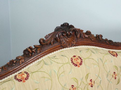 fig 2. French Louis XVI Revival Walnut Couch (Circa 1880)