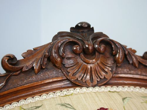 fig 5. French Louis XVI Revival Walnut Couch (Circa 1880)