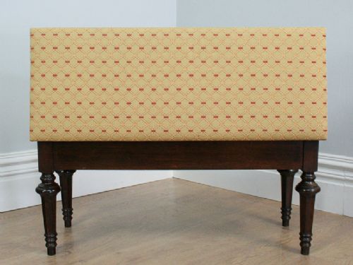fig 4. William IV Mahogany Piano Duet Box Stool (Circa 1840)