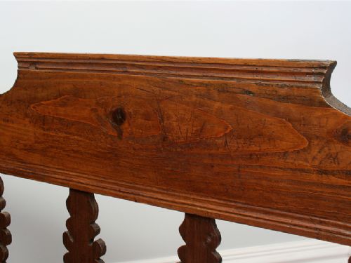 fig 4. French 6ft Breton Pine Box Settle Bench (Circa 1860)
