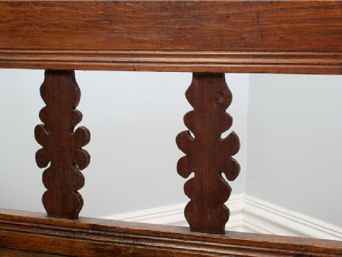 fig 5. French 6ft Breton Pine Box Settle Bench (Circa 1860)