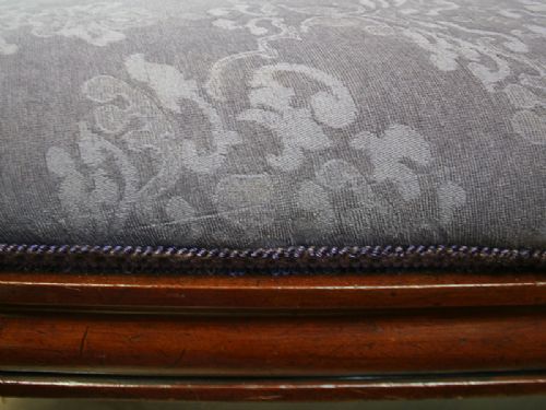 fig 5. Victorian Mahogany Upholstered Chaise Longue