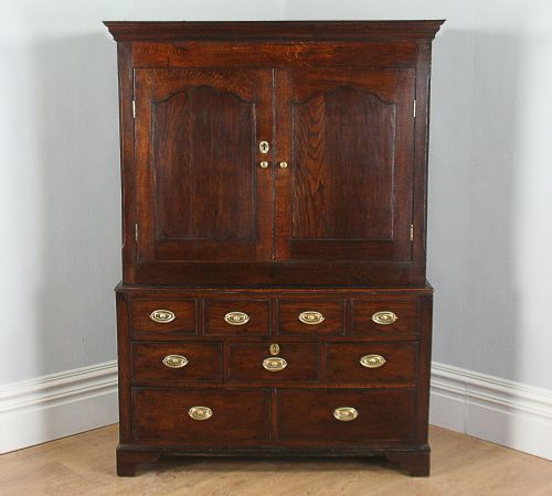 George III Welsh Housekeepers Oak Food Cupboard (Circa 1780 - 1810)
