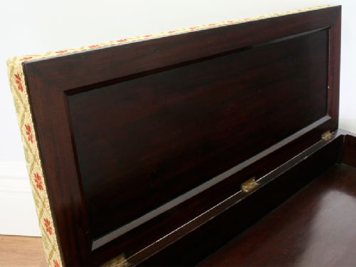 fig 2. Victorian Mahogany Piano Duet Box Stool (Circa 1880)