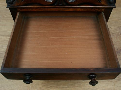 fig 6. William IV Carved Rosewood Canterbury (Circa 1830)