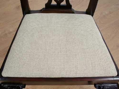 fig 4. Set of 8 Chippendale Style Carved Mahogany Dining Chairs (Circa 1900)
