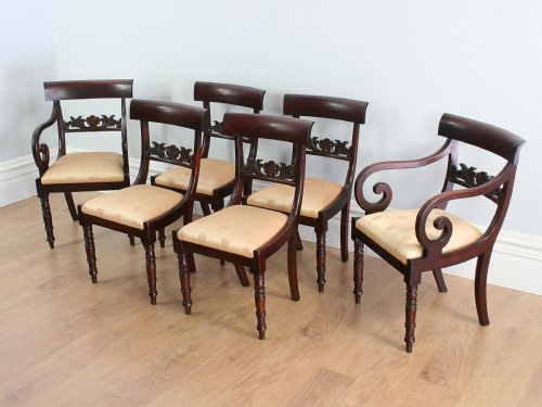 Set of Six Mahogany Regency Dining Chairs (Circa 1820)