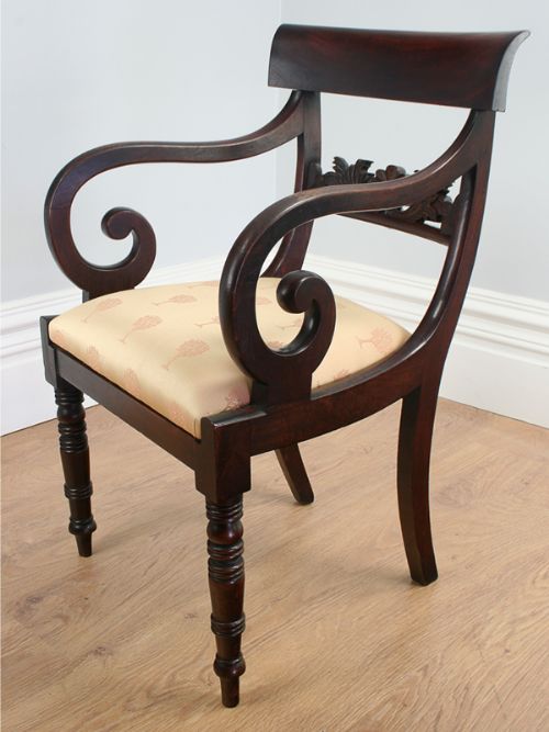 fig 2. Set of Six Mahogany Regency Dining Chairs (Circa 1820)