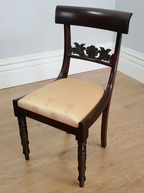 fig 1. Set of Six Mahogany Regency Dining Chairs (Circa 1820)
