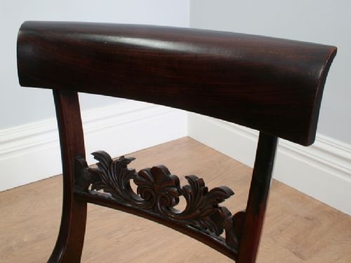 fig 3. Set of Six Mahogany Regency Dining Chairs (Circa 1820)