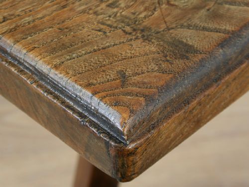 fig 6. Pair of 4ft 9” French Antique Elm Country Benches (Circa 1850)