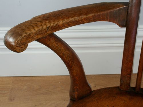 fig 9. Edwardian Oak Revolving Office Armchair (Circa 1900)