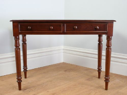 fig 2. Victorian Mahogany 3½ft Leather Writing Table (Circa 1850)