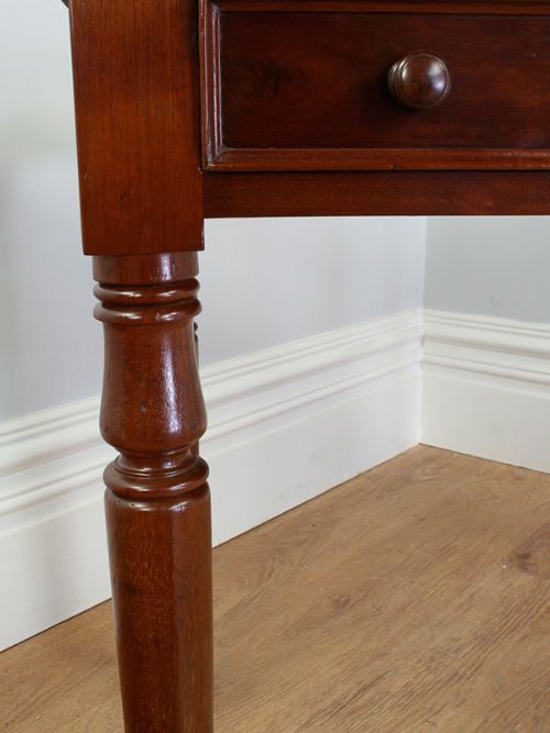 fig 4. Victorian Mahogany 3½ft Leather Writing Table (Circa 1850)