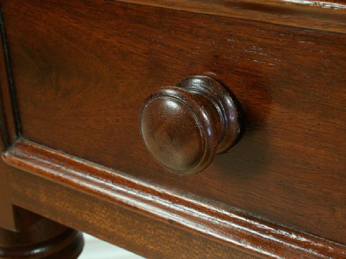 fig 6. Victorian Mahogany 3½ft Leather Writing Table (Circa 1850)