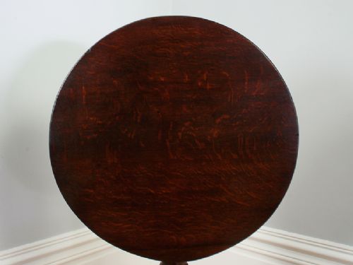 fig 1. George III Oak English Oak Tilt Top Tripod Table (Circa 1780)