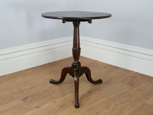 fig 5. George III Oak English Oak Tilt Top Tripod Table (Circa 1780)