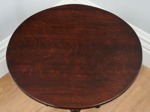 fig 6. George III Oak English Oak Tilt Top Tripod Table (Circa 1780)