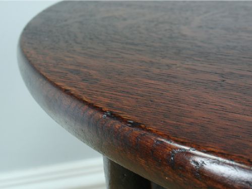 fig 7. George III Oak English Oak Tilt Top Tripod Table (Circa 1780)