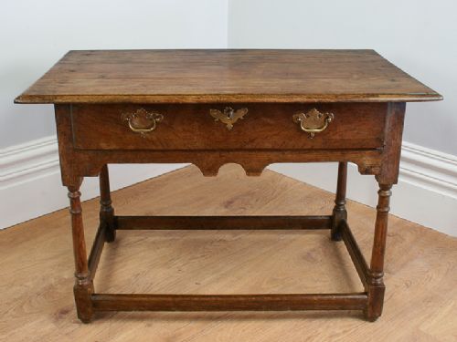 fig 1. Charles II Oak Side Table (Circa 1670)