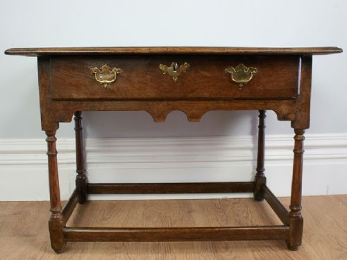 fig 2. Charles II Oak Side Table (Circa 1670)