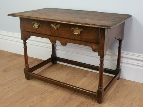 fig 3. Charles II Oak Side Table (Circa 1670)