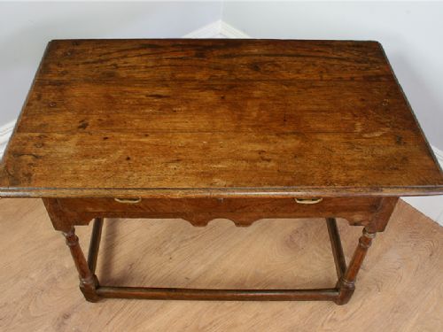 fig 4. Charles II Oak Side Table (Circa 1670)