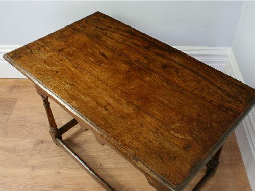 fig 5. Charles II Oak Side Table (Circa 1670)
