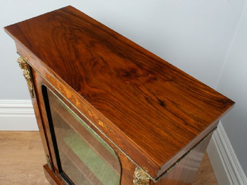 fig 2. Burr Walnut Inlaid Victorian Pier Cabinet (Circa 1850)