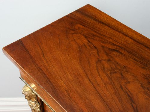 fig 3. Burr Walnut Inlaid Victorian Pier Cabinet (Circa 1850)