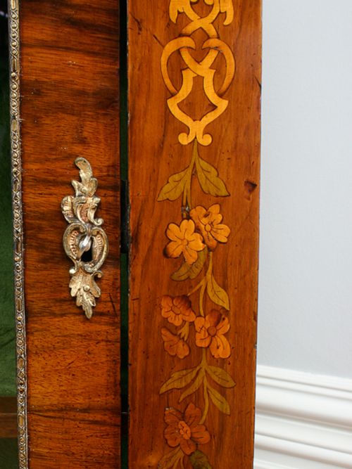 fig 7. Burr Walnut Inlaid Victorian Pier Cabinet (Circa 1850)