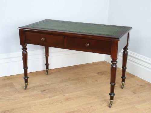 Victorian Mahogany 3½Ft Leather Writing Table
