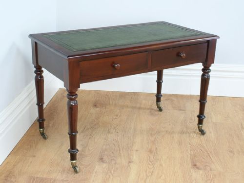 fig 3. Victorian Mahogany 3½ft Leather Writing Table