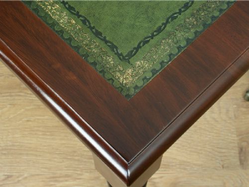 fig 6. Victorian Mahogany 3½ft Leather Writing Table