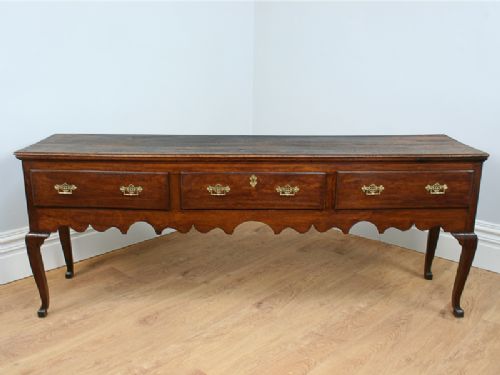 fig 1. George III Oak 7ft Border Counties Dresser Base (c. 1780)