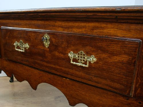 fig 6. George III Oak 7ft Border Counties Dresser Base (c. 1780)