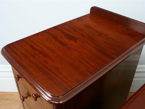 fig 3. Pair of Antique Victorian Mahogany Bedside Chests