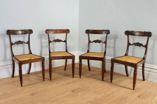 fig 6. Set of 4 Regency Rosewood Trafalgar Influenced Dining Chairs