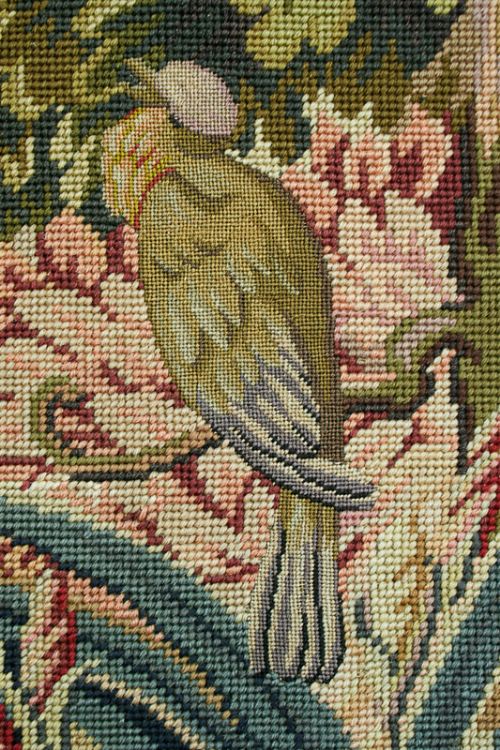 fig 4. French Oak Fauteuil Tapestry Carved Open Hall Armchair Chair (Circa 1880)