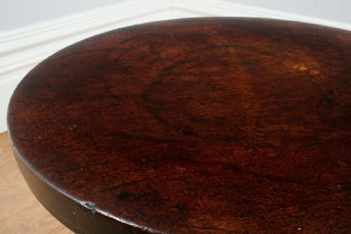 fig 5. Adjustable Victorian Red Walnut Circular Stool (Circa 1840)