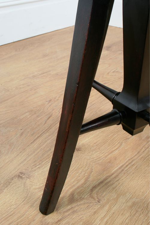 fig 6. Adjustable Victorian Red Walnut Circular Stool (Circa 1840)