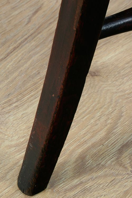 fig 7. Adjustable Victorian Red Walnut Circular Stool (Circa 1840)