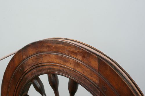 fig 3. Victorian Scottish Crofters Beech & Ash Spinning Wheel (Circa 1850)